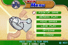 Backyard Baseball back cover for GameBoy Advance